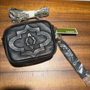 ORYANY Black Quilted Crossbody Bag